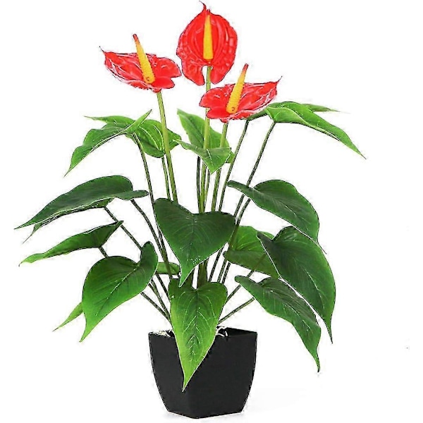 Konstgjorda Växter Blommor, Real Touch Falsk Calla Lily Växt Grönska Buskar Sidenblomma för Bröllop Brudbukett Inomhus Utomhus Hem Kökskontor