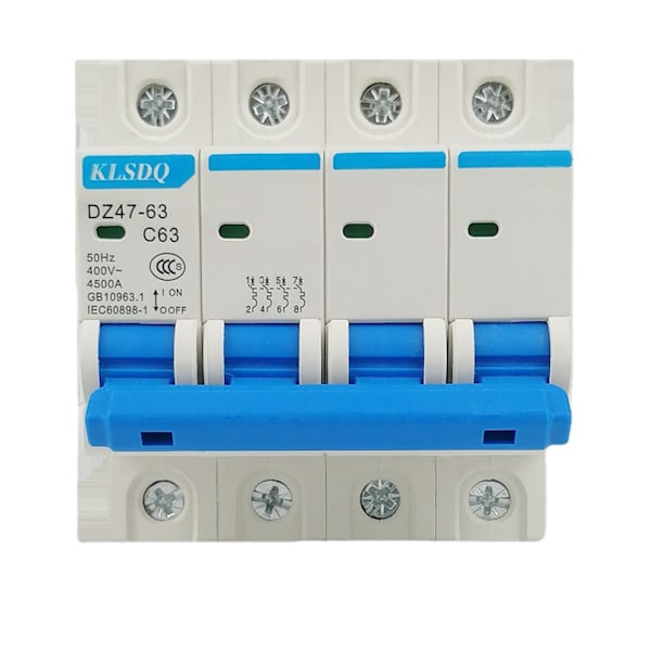 1-pak luftkontakt DZ47-63 lille afbryder 2P63A elektrisk kontakt miniatureafbryder C45 kontakt