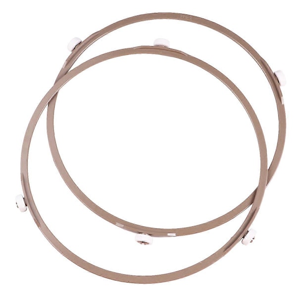 2 stk. Mikrobølgeovn Glas Drejetallerken Plade Støtte Hjul Ring Drejetallerken Holder