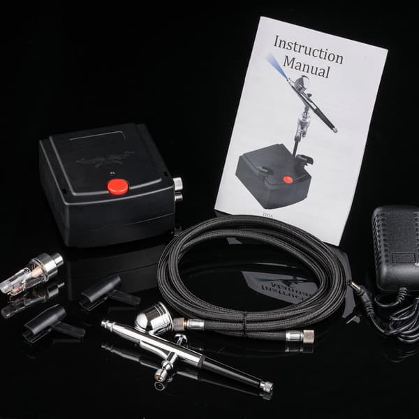 T100A Mini Airbrush Kompressor Kit, Præcisions Sprøjtemaling Værktøj Til Modelfarvning, Håndværk Graffiti Maling