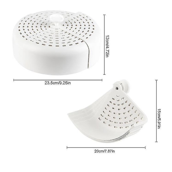 2-pack Vikbart Matplåtlock Hushålls Anti-fluga Grönsakslock Tallrikslock Matskydd