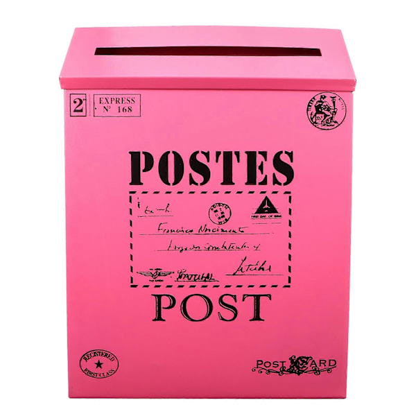 1 stk. Multifunktionel Postkasse Holdbar Postkasse Dekor Fotorekvisitter til Dekoration