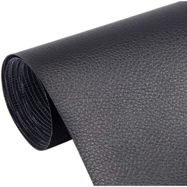 Læderreparationssæt, 30 x 20 CM Læderreparationslap, Læderklæberulle til biler og sofaer (sort)