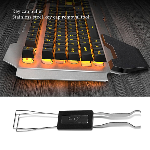 Keycap-avdragare Rostfritt stål Nyckel Keycap-borttagningsverktyg för mekaniskt tangentbord för borttagning av fixering K