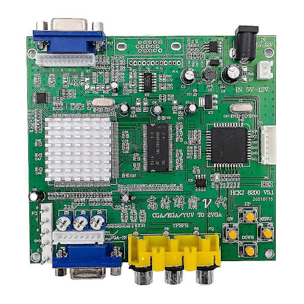 Peli Cga///rgb Vga-lähtöön Hd-videomuunninlevy Pelimonitorille Crt Lcd Pdp-projektoriin
