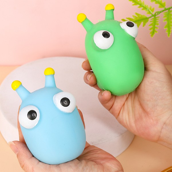 Pop Eye Grönsaks Insekt Squeeze Leksak Rolig Ögonboll Sprängande Stressavlastande Leksak Kreativ Cartoon Mjuk TPR Squeeze Leksak Vuxna Barn Kontor Fidget Leksak