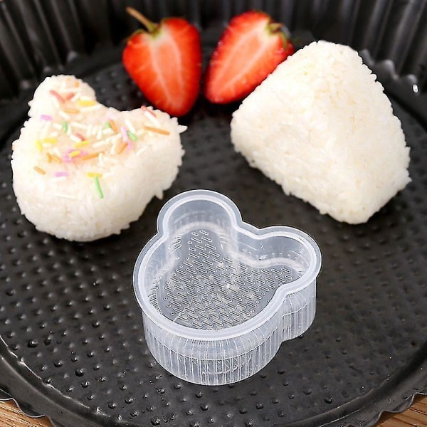 Sæt med 7 gør-det-selv-sushiforme: Onigiri Rice Ball Food Press, trekantet sushimaskine, japansk Bento Sushi-tilbehør