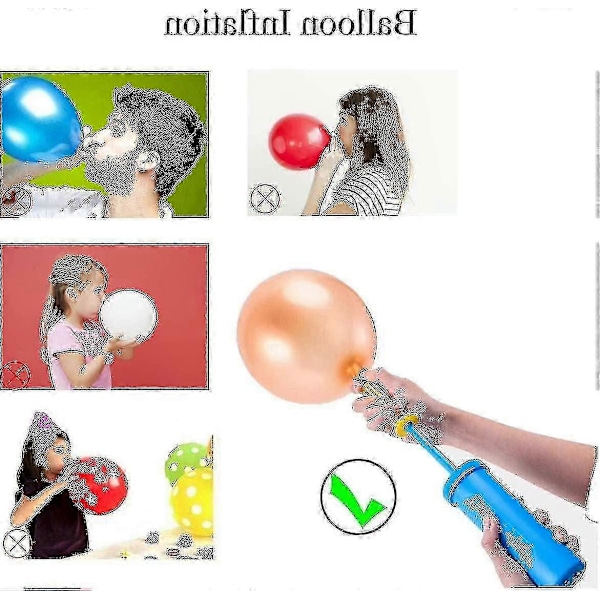2 st Ballongpump, Manuell Ballongpump, Flyttbar Ballongpump