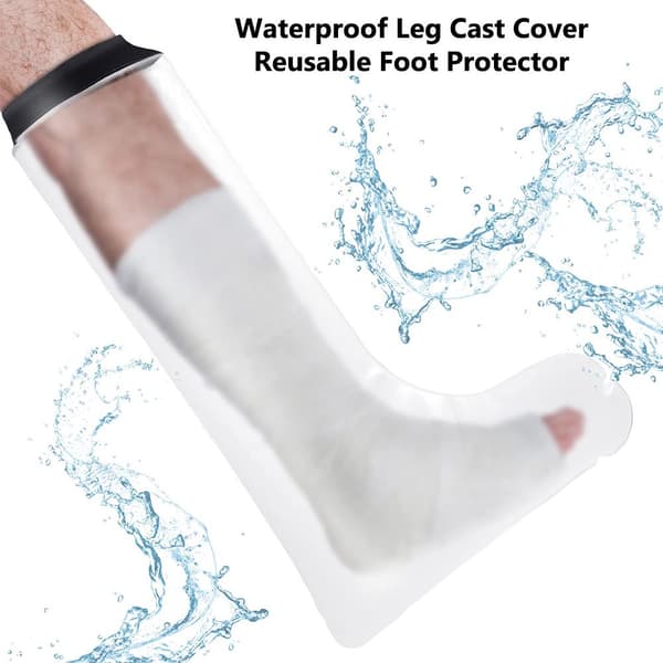 Waterproof Half Leg Cast Cover Reusable Shower and Bath Protector