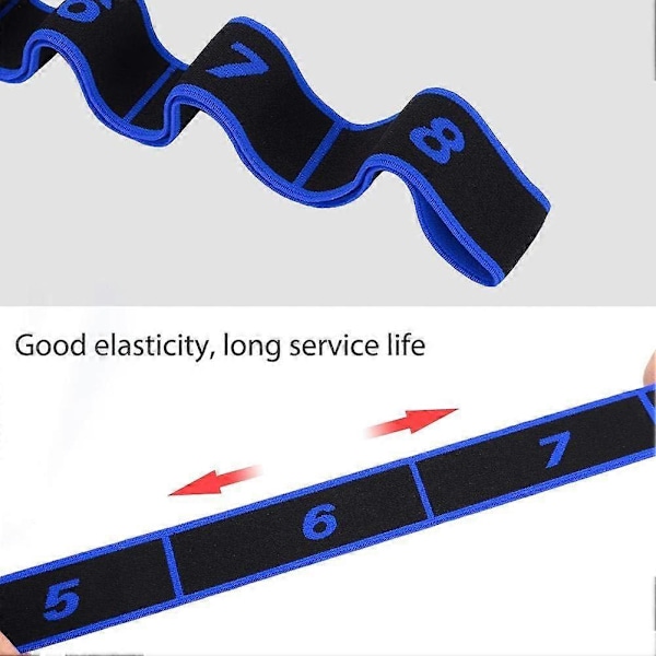 Elastinen nauha, Dilwe 8-renkaallinen elastinen vastusliikuntanauha balettiin, joogaan, pilatesiin, voimisteluun, vetoapuna/lihasrakentamiseen/venyttelyyn/fysioterapiaan