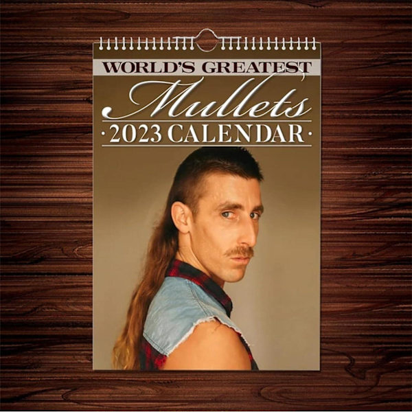 Zceplem De Bästa Mullets i Mon, Väggkalender 2024, Cool Hårstyl Mules Månadskalender 2024