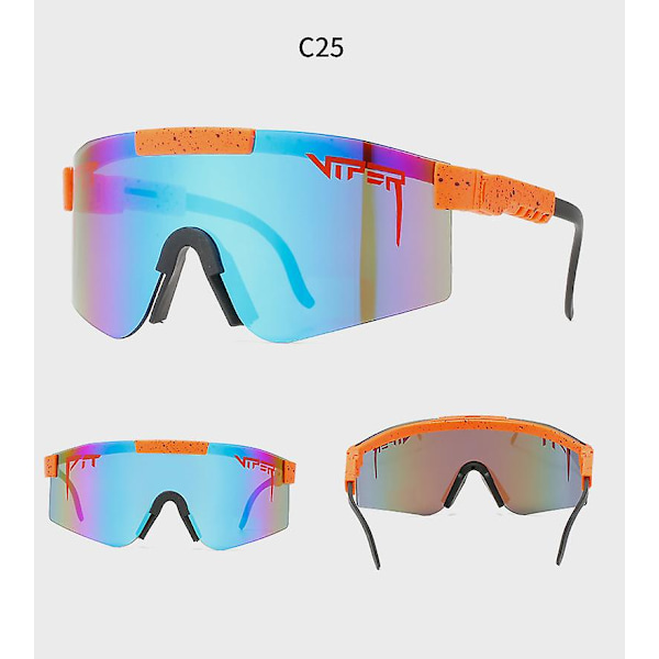 Wekity Sports Polariserende Solbriller, Ramme Cykelbriller UV400 Beskyttende Sportsbriller til Mænd og Kvinder