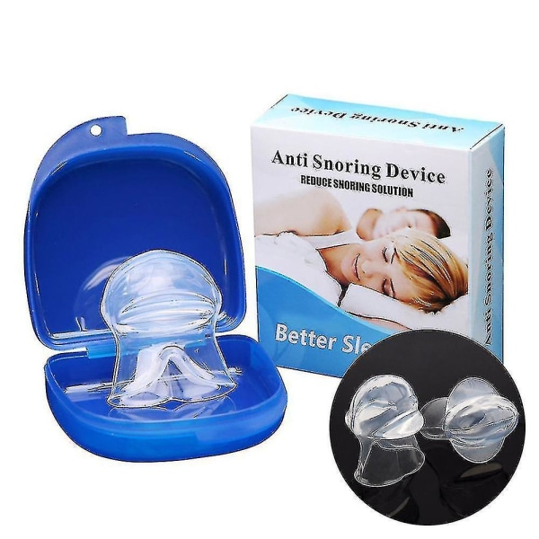 Kuorsauksen esto Tongue Apnea Aid Stop Snore Sleep Solution Stopper Device