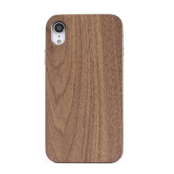 Stødsikker Tpu+ Wood Full Protective Case til Iphone Xr