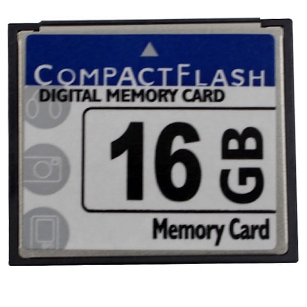16 Gt:n Compact Flash -kortti kameroille, mainoskoneille ja teollisuustietokoneille
