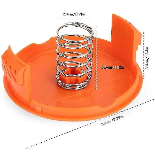 Perfekt kompatibel, Black Decker Rc-100-p trimmer, erstatningsstørrelse 4 stykker