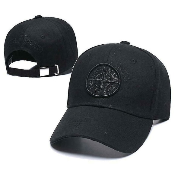 Mens Stone Island Baseball Hat Cap Adjustable Cap Hat Unisex Golf Cap-color:black