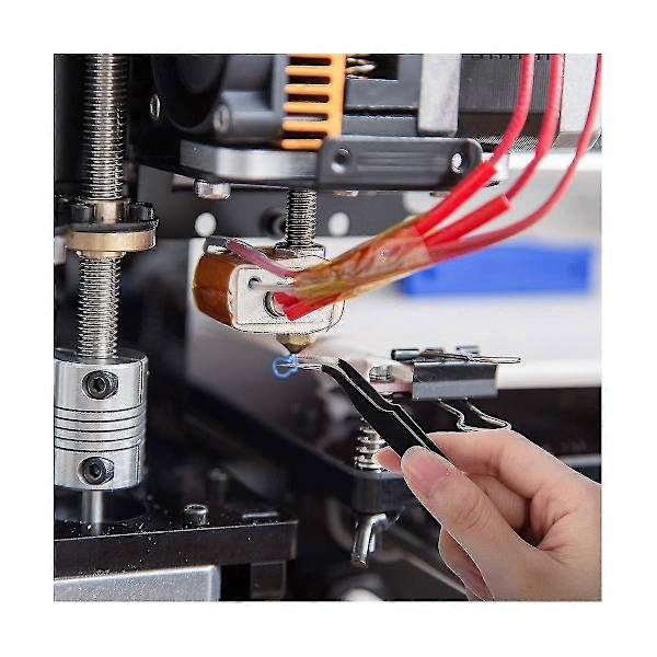 23-delt sett med 3D-printerdyser med 10 stk Mk8 0,4 mm 3D-printerdyser i messing for 3D-printer
