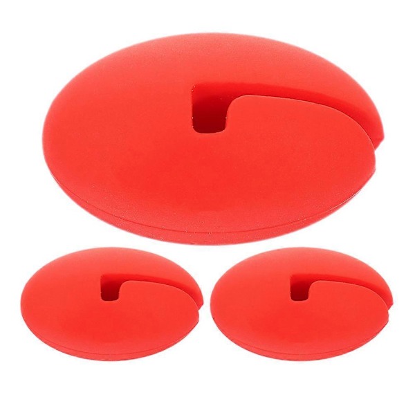 3 stk. Universell Silikon Gryteklips for Temperaturprobe Koke Gryte Side Termometer Klemme