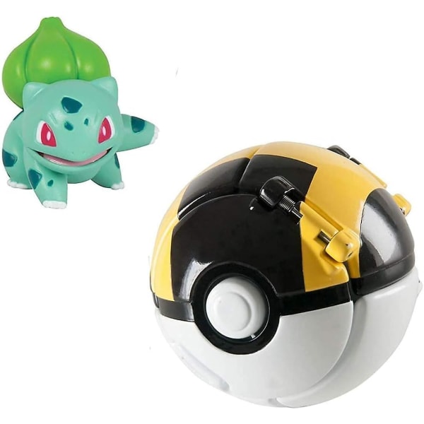 Jusch Battle Actionfigurer med Pokeball Ball Pack, för set Mini Pokballs Actionfigurer (4st)