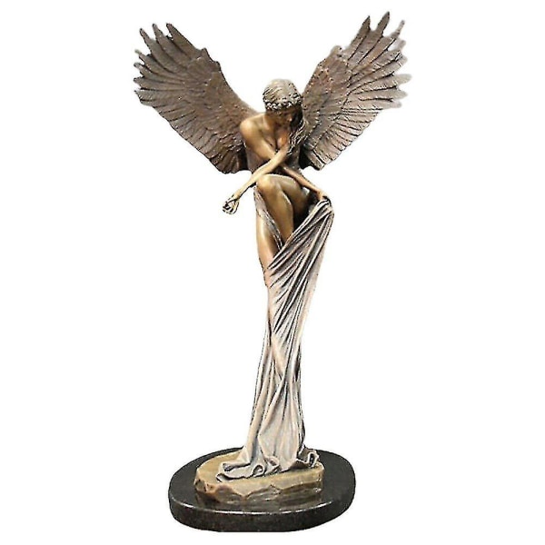 Angel Wing Skulptur Resin Figurine Bordsdekorationer - Redemption Tema