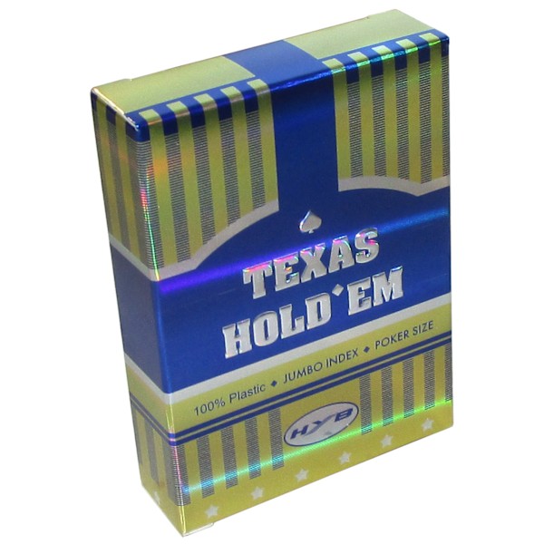 Nye holdbare, vaskbare, tykkere laser Texas Hold'em blå spillekort