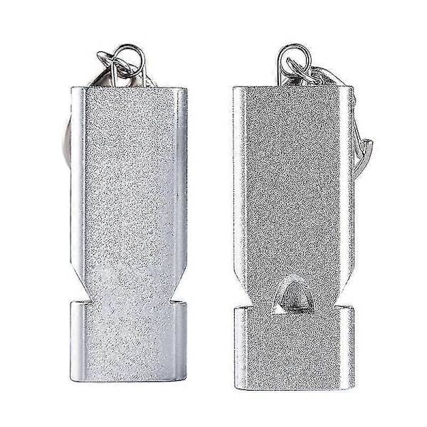 Aluminiumlegering Treble Tre-rörs Högfrekvent Överlevnadsvissla Utomhus Bergsklättring Nödsituation Överlevnadsvissla