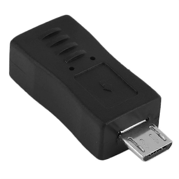 Micro USB Hann til Mini USB Hunn Mini USB Hann til Micro USB Hunn Ladeadapter Konverter for USB Digitale Kameraer Bluetooth Hodetelefoner 4stk Svart