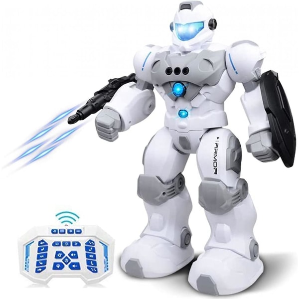 Rc Robot för barn Intelligent programmerbar robot dans, sång, blå ögon, gestavkänning/fjärrkontroll Robot kit, present för 3 -12 år gamla barn