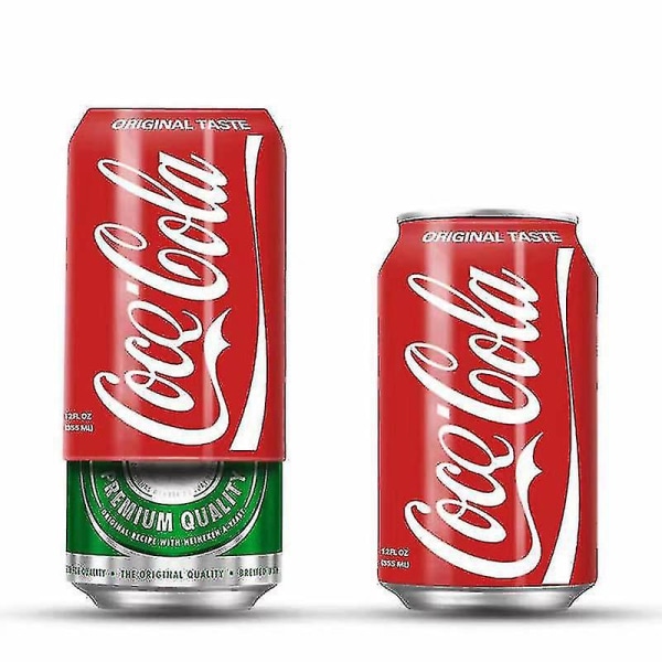 Lykkebringende silikon Coca-Cola flaskedeksel - Drikkebeskyttende deksel rød, 330 ml, 2-pakning