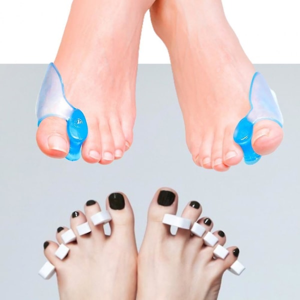 1 pari varpaankorjausrengas, pestävä irrotettava jalanpaine Pehmeä, vähentää kitkaa, peukalonkorjaus kengille