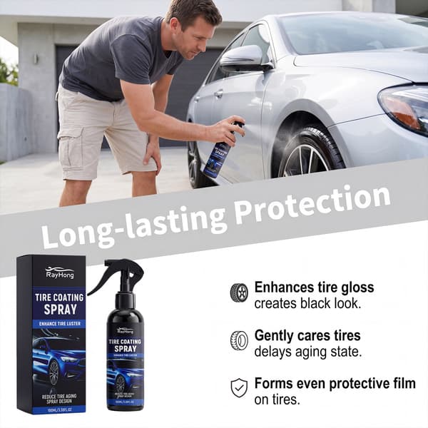 Langvarig dekkbeleggspray, 100 ml - Glansforbedring og UV-beskyttelse
