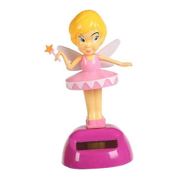 Søde Pigefigurer Solcelledrevet Dyr Bobble Ornament Til Hjemme Bil Dekoration