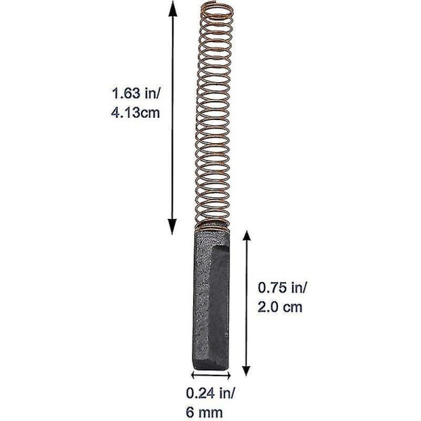 10 stk karbonmotorbørster erstatningsdeler motorbørste for Kitchenaid miksere W10380496 W10260958 4162648