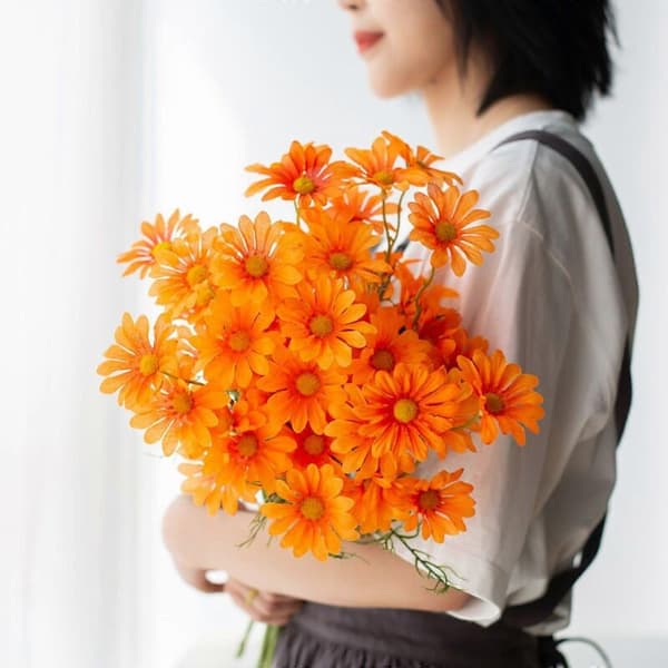 Kunstige blomster, kunstig blomsterdekorasjon, imitasjon blomsterkunst