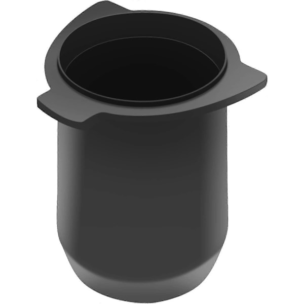 53mm Espresso Doseringsskål för Mätning av Kaffebönor och Malda Kaffebönor i Aluminium, Passar 54mm, Svart