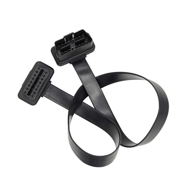 OBD2 16-stifts hane till hona kabel, full stift, full linje förlängningskabel 30CM lång