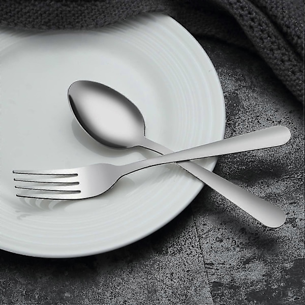 12-osainen haarukkasarja, ruostumattomasta teräksestä valmistetut ruokailuhaarukat, peilipintainen kiillotettu ruokailuväline Crday-lahja