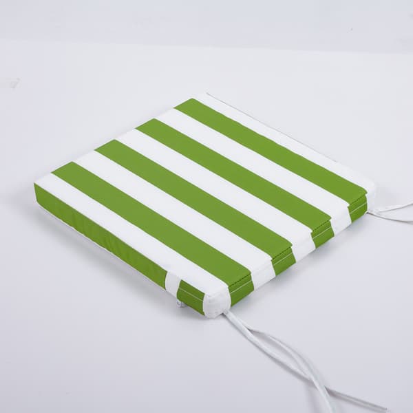 1 stycke 40*40*5cm Vattentät Utomhuskudde, Randig Svampdyna för Utestol & Soffa, Solskydd C