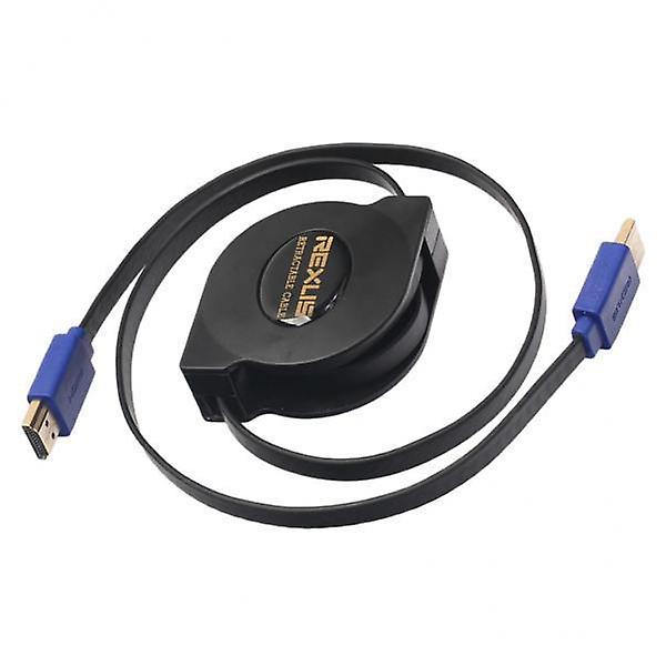3x tilbagetrækkelig bærbar HDMI V1.4-kabel 1080p-adapter 3d-ledningsledning 1,8 m