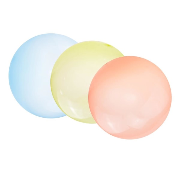 3x Uppblåsbar Bubble Ball Bubble Balloon Outdoor Party Blå Orange Gul S