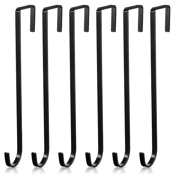 5-pack metallänga krokar för dörrkransar, poolkrokar, julkransar, juldekorationkrokar
