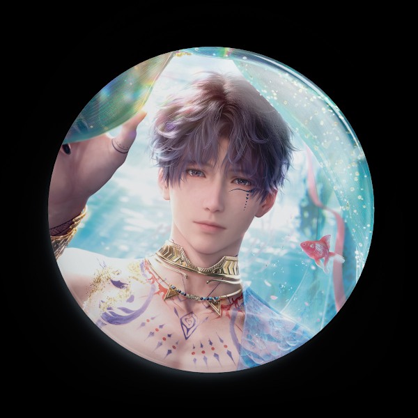 Love and Deep Space Badge 58mm Baji Badge Anime Periferi Guzi Andra Dimensionens Spel Brosch