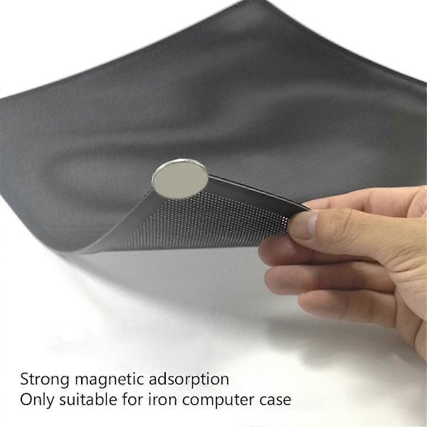 Tietokoneen kotelon magneettinen pölyn suodatinverkko PC-kotelon jäähdytystuuletin Tietokoneen suojakansi Horn Net 12 X 36CM