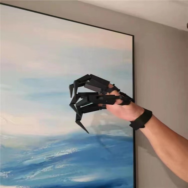 Et par leddfingre, 3D-printede leddfingerforlengelser med fleksible ledd - Skjelett Hender