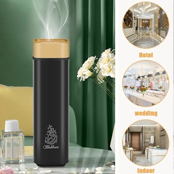 2 st USB-brännare Bärbar Bukhoor-brännare Mini Elektrisk Aromaterapi-diffusor Muslim