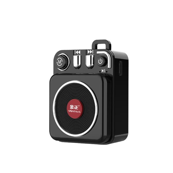 Mini Bluetooth-højttaler i metaltekstur Bærbar trådløs afspiller Tung bas-subwoofer