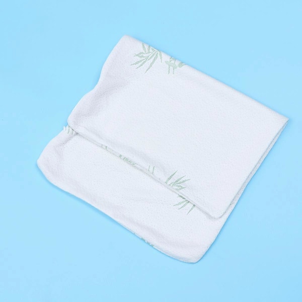 2 stk. Hvite Putetrekk Memory Foam Putetrekk Nakkeputetrekk Soveputetrekk Putetrekk Hvit