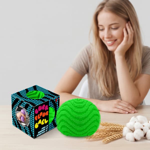 Grøn Burr Mel Stressaflastningsbold