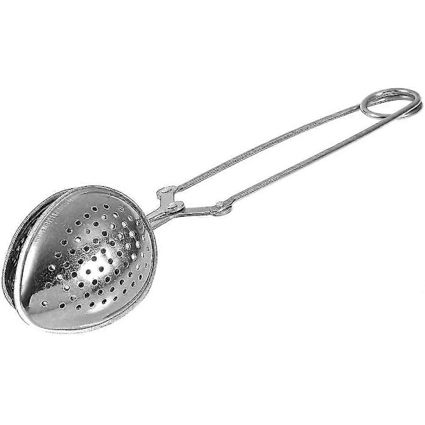 Teinfuser i rustfritt stål, lang håndtert kuleformet teinfuser